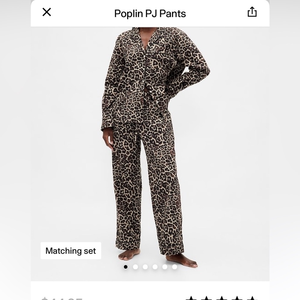 GAP Leopard Print Pajama Set